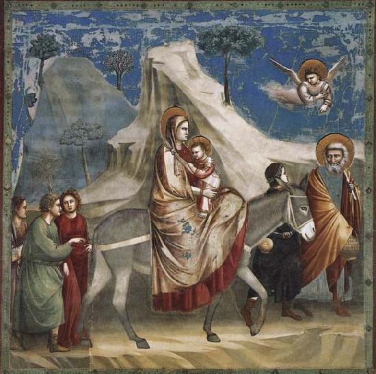 GIOTTO di Bondone Flight into Egypt china oil painting image